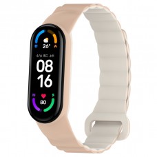 Ремінець для Xiaomi Mi Band 3/4/5/6/7 Silicone Link Pink Sand/Stone