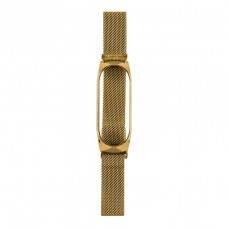 Ремінець для Xiaomi Mi Band 5/6 Milanese Loop Gold