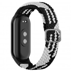 Ремінець для Xiaomi Mi Band 8/9/10 Elastic adjustment Black/White