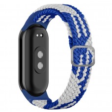 Ремінець для Xiaomi Mi Band 8/9/10 Elastic adjustment Blue/White