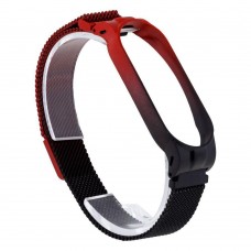 Ремінець для Xiaomi Mi Band 5 Milanese Loop Gradient Колір Червоно-Чорний