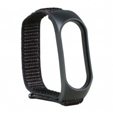 Ремінець для Xiaomi Mi Band 5 / 6 Nylon Колір Black