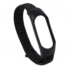 Ремінець для Xiaomi Mi Band 3 / 4 / 5 / 6 / 7 Nylon Колір Чорний