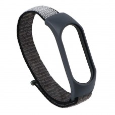 Ремінець для Xiaomi Mi Band 3 / 4 / 5 / 6 / 7 Nylon Колір Сірий