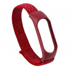 Ремінець для Xiaomi Mi Band 3 / 4 / 5 / 6 / 7 Nylon Колір Червоний