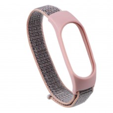 Ремінець для Xiaomi Mi Band 3 / 4 / 5 / 6 / 7 Nylon Колір Рожевий