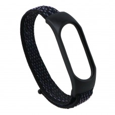 Ремінець для Xiaomi Mi Band 3 / 4 / 5 / 6 / 7 Nylon Колір Темно-фіолетовий