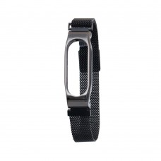 Ремінець для Xiaomi Mi Band 2 Milanese Loop Колір Чорний