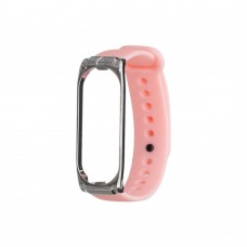 Ремінець для Xiaomi Mi Band 3 / 4 Ribbed Колір Рожевий