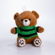 М'яка іграшка-брелок Ведмедик у зеленому светрі 20 см плюшевий ведмедик 509-28BRGR