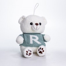 М'яка іграшка-брелок Ведмедик у м'ятному светрі 20 см плюшевий ведмедик 509-28WGR