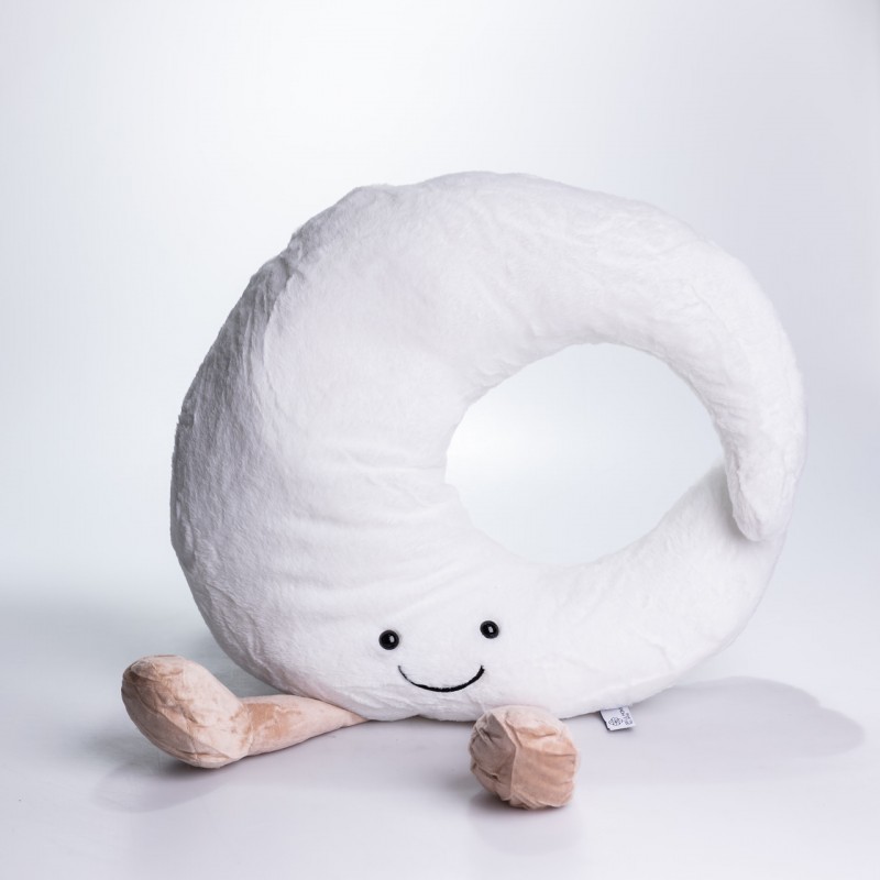 М'яка іграшка-подушка з пледом Місяць 170*110 см 3в1 Білий 520-21M