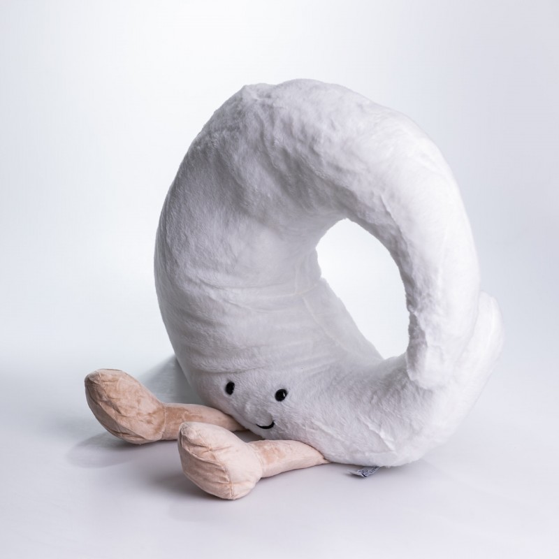 М'яка іграшка-подушка з пледом Місяць 170*110 см 3в1 Білий 520-21M