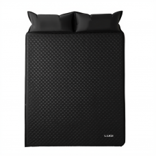 Надувний матрац 190х130 см похідний туристичний Camping килимок самонадувний для намету кемпінгу відпочинку сну Чорний LU-027B