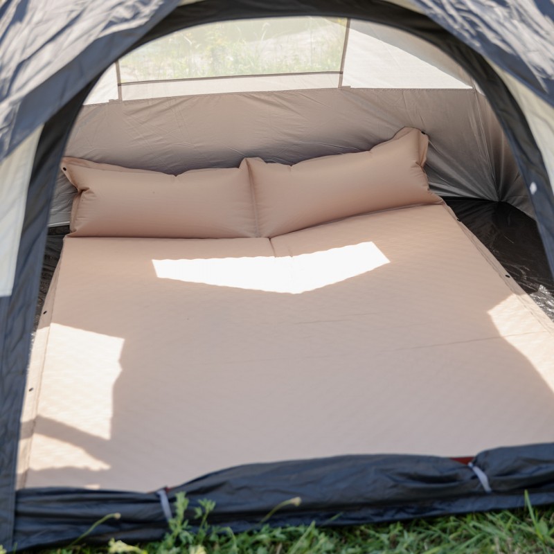 Надувний матрац 190х130см туристичний похідний в намет Camping Lugi, самонадувний кемпінговий підголівник комфортний LU-027