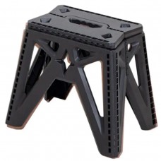 Пластикова складна стілецька туристична похідна розкладний стілець для кемпінгу Чорний SJ-0102B