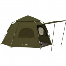 Намет автоматичний 3 місний 240×210×130 (см) кемпінговий з тентом туристичний палатка Camping Lugi LU-020
