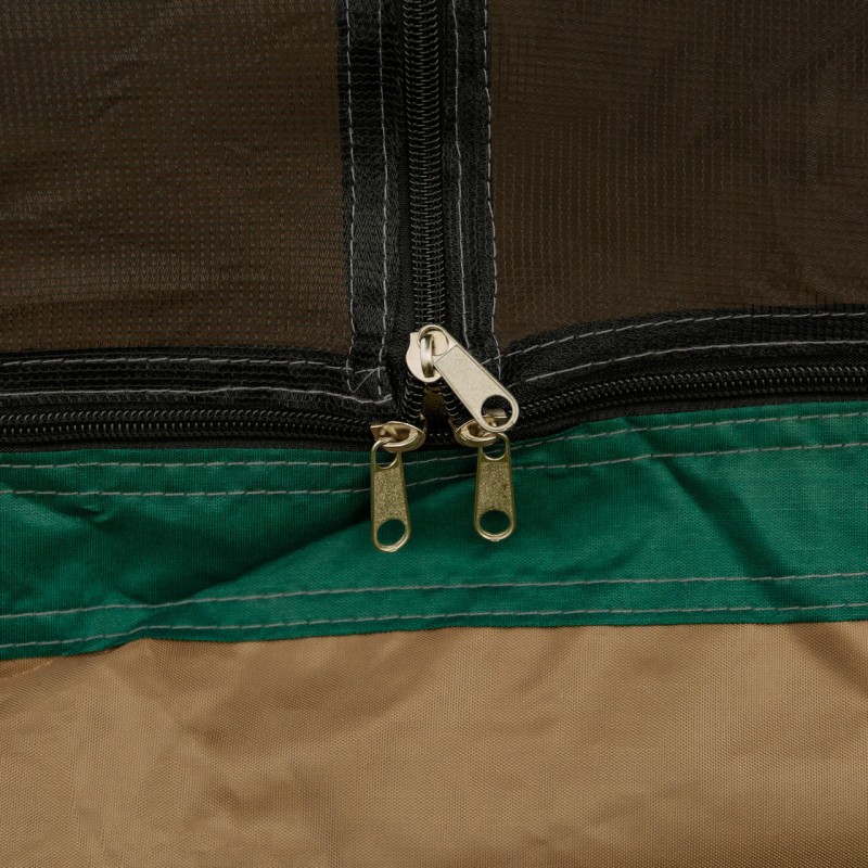 Намет кемпінговий 3-місний з тентом 235*235*155 см зелений LU005GR