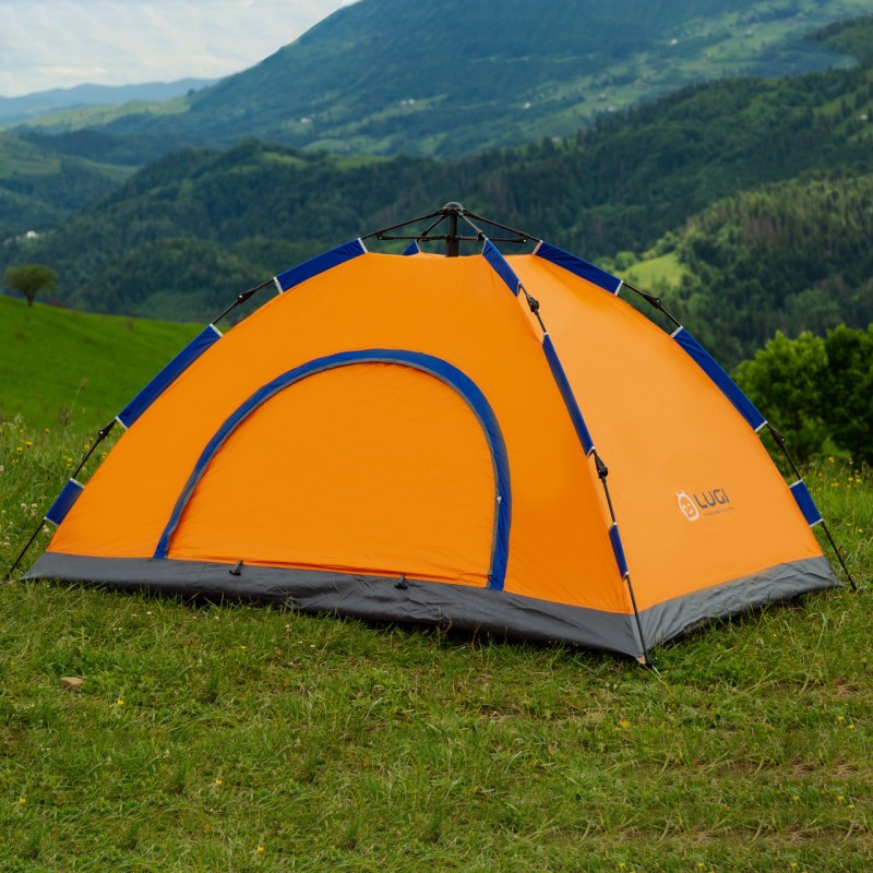 Намет автоматичний на 2 осіб 200*150*110 см, помаранчевий LU016