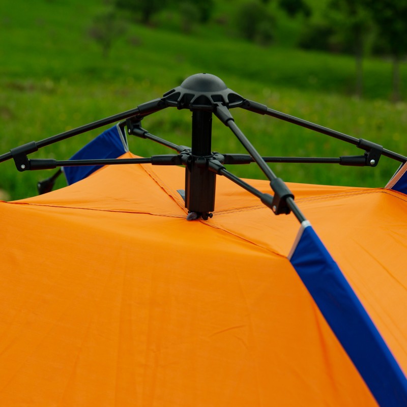 Намет автоматичний на 2 осіб 200*150*110 см, помаранчевий LU016