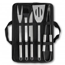 Набір аксесуарів для барбекю, мангала, гриля 5 предметів 40х10х5 см мангальне приладдя HP-20-72