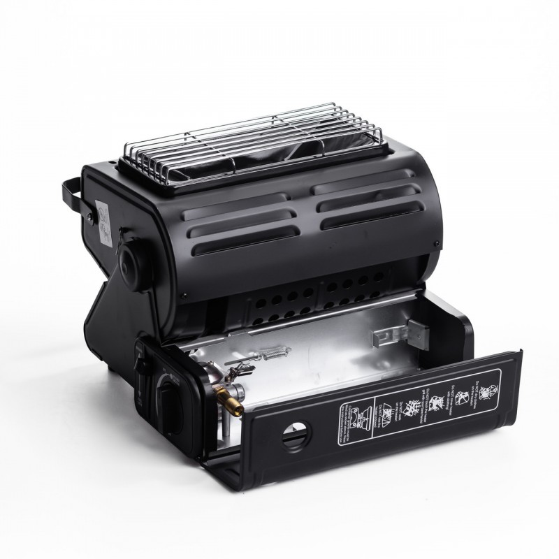 Обігрівач-плита туристична газова HP-DS3-8 1300 Вт чорна газова плита настільна