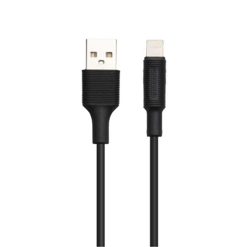 Автомобільний Зарядний Пристрій Borofone BZ2 Lightning 2 USB 2.4A Колір Чорний