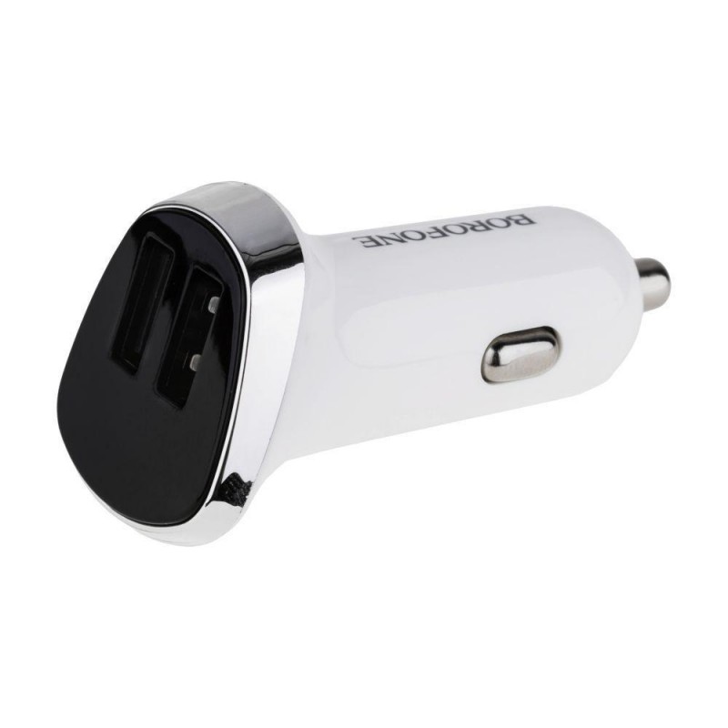 Автомобільний Зарядний Пристрій Borofone BZ15 2USB 2.4A Колір Бiлий