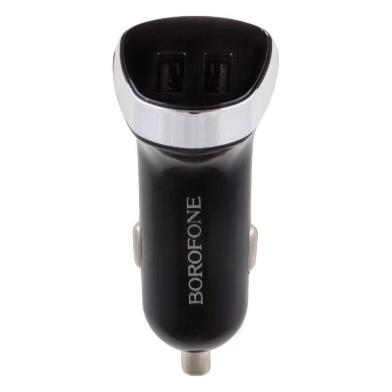 Автомобільний Зарядний Пристрій Borofone BZ15 Micro 2USB 2.4A Колір Бiлий