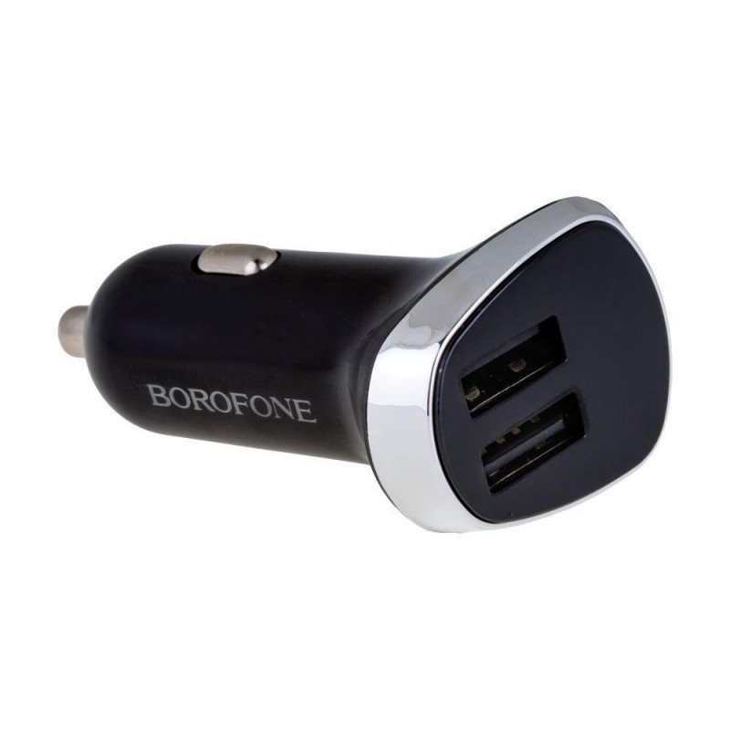 Автомобільний Зарядний Пристрій Borofone BZ15 Micro 2USB 2.4A Колір Бiлий