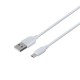 Автомобільний Зарядний Пристрій Borofone BZ15 Micro 2USB 2.4A Колір Бiлий