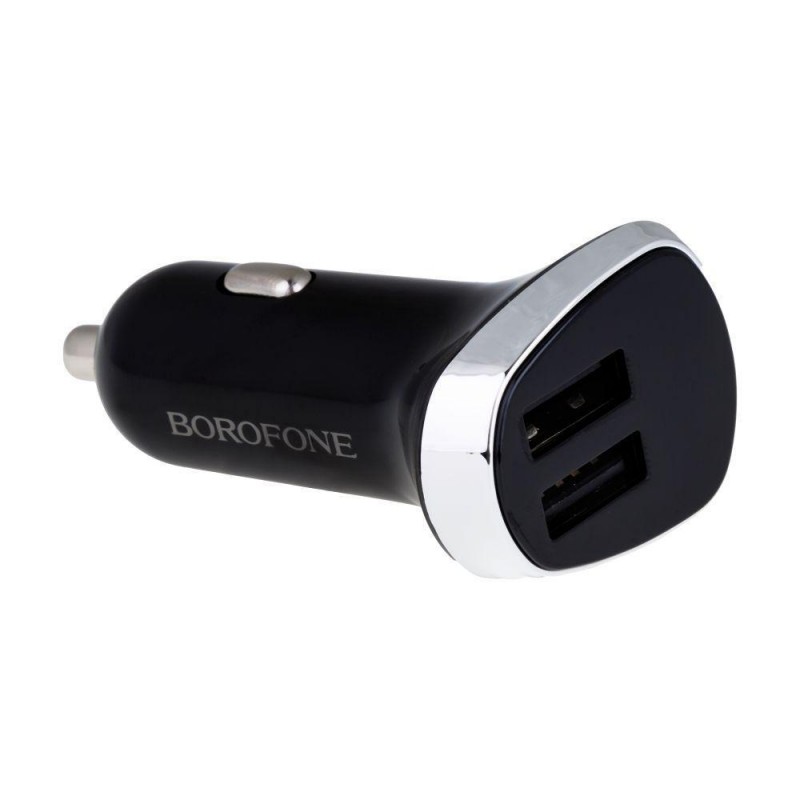Автомобільний Зарядний Пристрій Borofone BZ15 Type-C 2USB 2.4A Колір Бiлий