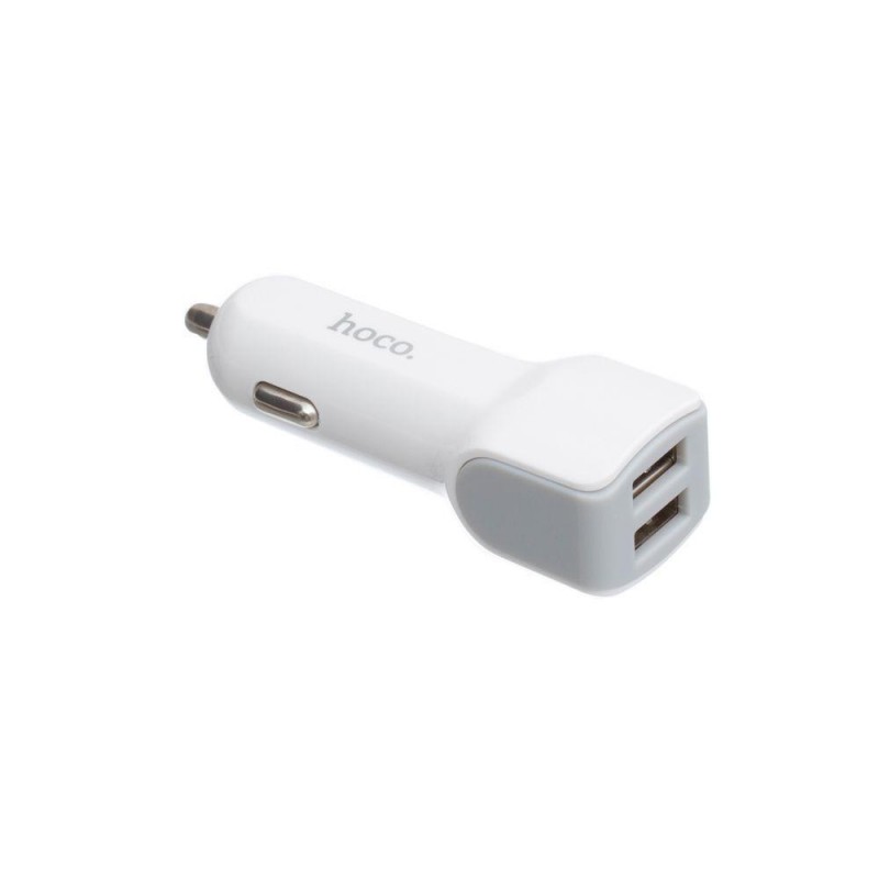 Автомобільний Зарядний Пристрій Hoco Z23 2USB Колір Білий