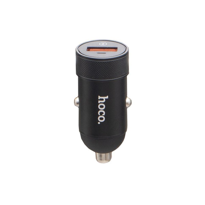 Автомобільний Зарядний Пристрій Hoco Z32A Flash Power QC3.0 18W 4A Колір Чорний