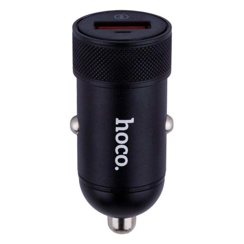 Автомобільний Зарядний Пристрій Hoco Z32A Flash Power QC3.0 18W 4A Колір Чорний