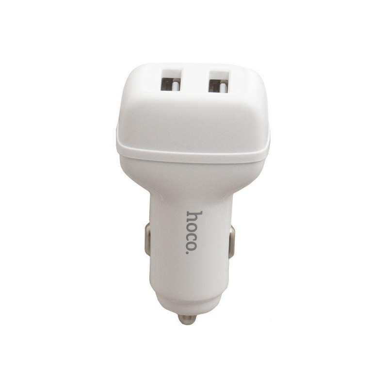 Автомобільний Зарядний Пристрій Hoco Z36 Lightning 2USB Колір Бiлий
