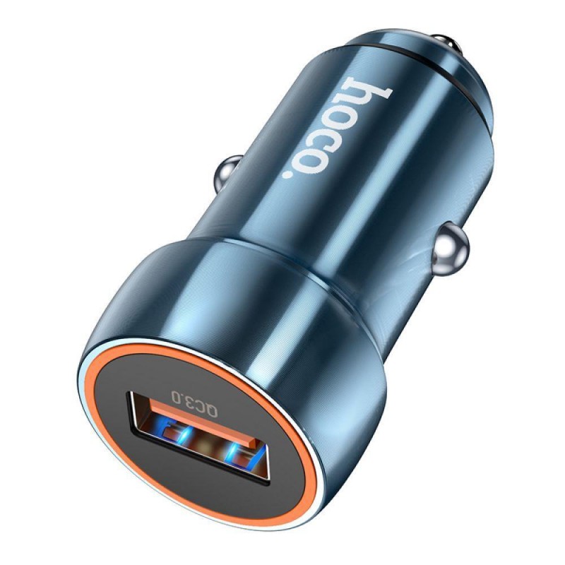 Автомобільний Зарядний Пристрій Hoco Z46 18W QC3.0 Колір Сапфірово-синій