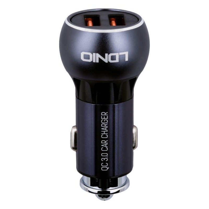 Автомобільний Зарядний Пристрій LDNIO DL-C503Q QC3.0 2USB 36W Micro Колір Сіро-Чорний