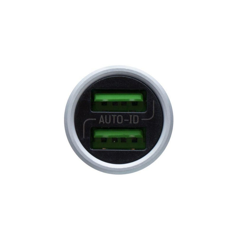 Автомобільний Зарядний Пристрій LDNIO DL-C302 2USB 3.6A Type-C Колір Сталевий