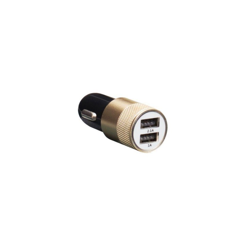 Автомобільний Зарядний Пристрій M-06 2 USB 2100 mAh Колір Чорно-Сталевий
