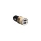 Автомобільний Зарядний Пристрій M-06 2 USB 2100 mAh Колір Чорно-Сталевий