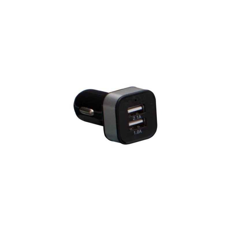 Автомобільний Зарядний Пристрій M-09 2 USB 2100 mAh Колір Чорно-Бiлий