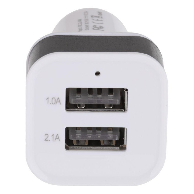 Автомобільний Зарядний Пристрій M-09 2 USB 2100 mAh Колір Чорно-Бiлий