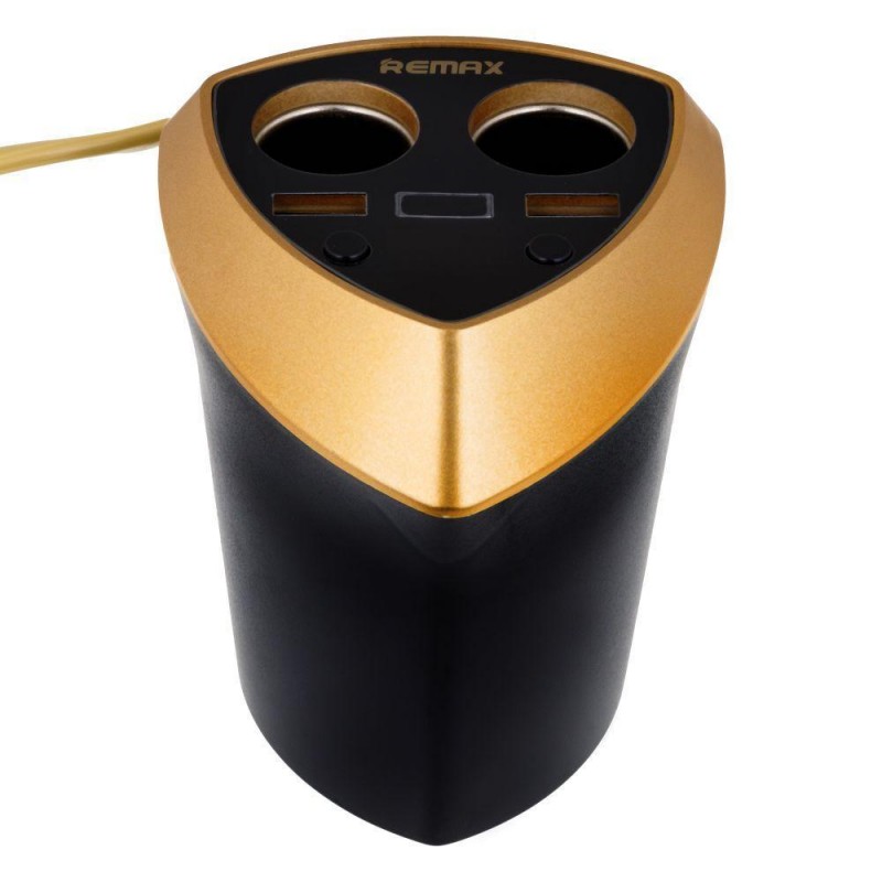 Автомобільний Зарядний Пристрій Remax CR-3XP Alien 3 USB Колір Чорний