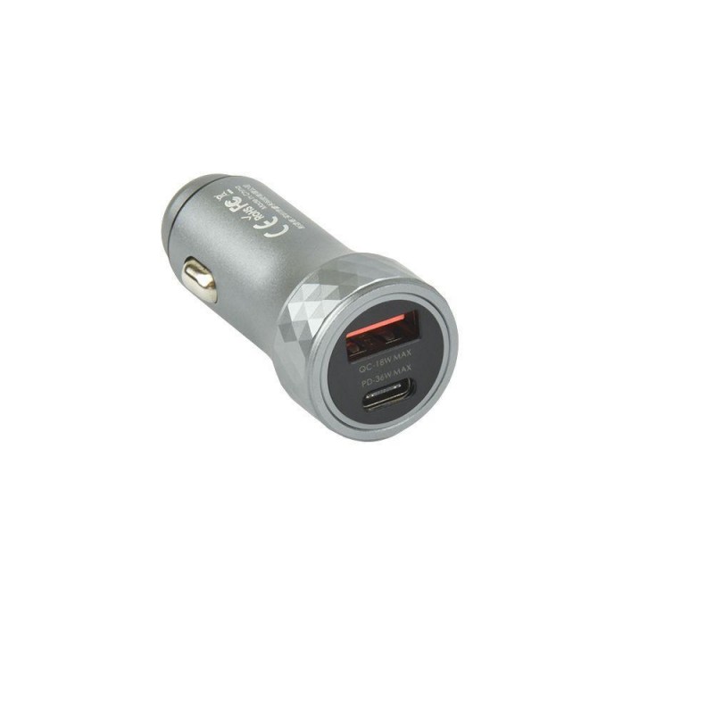 Автомобільний Зарядний Пристрій Remax RCC237 54W QC+PD Колір Сiрий