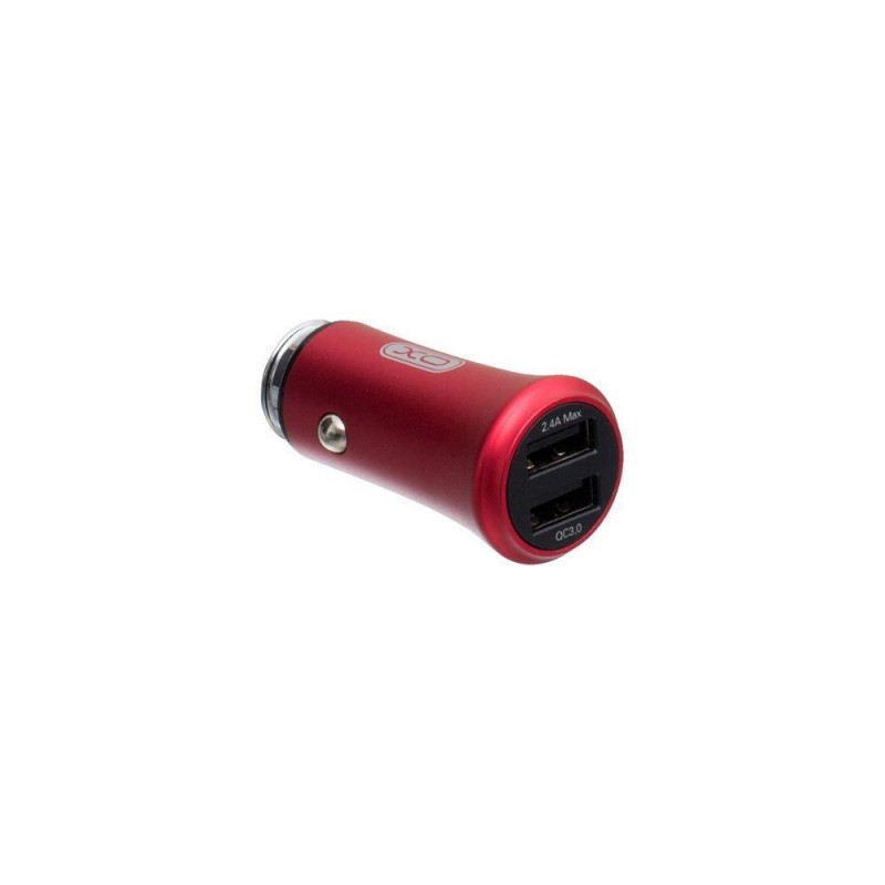 Автомобільний Зарядний Пристрій XO CC-12 QC 3.0 2USB Колір Червоний
