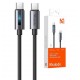 Кабель McDodo USB-C to USB-C 100W Cable With Breathing Light 1.2m Black