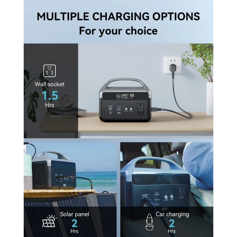 Зарядная Станция Power Station DARANENER NEO Z300, 300W, 179.2Wh (56000mAh), QC 3.0 18W, PD 60W, DC 5521 36W,