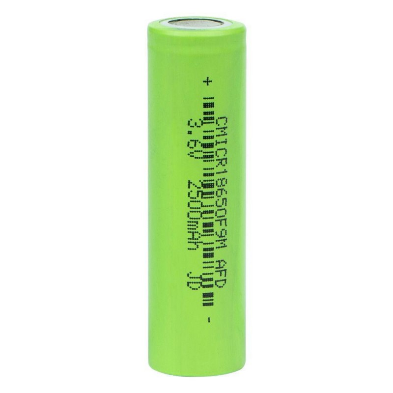 АКБ 18650 2500 mAh Характеристики Синий