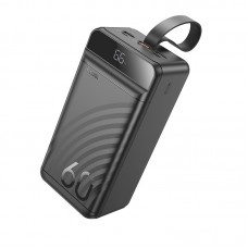 Универсальная Мобильная Батарея Power Bank Hoco J123C Element 22.5W+PD20W with digital display 60000mAh Черный